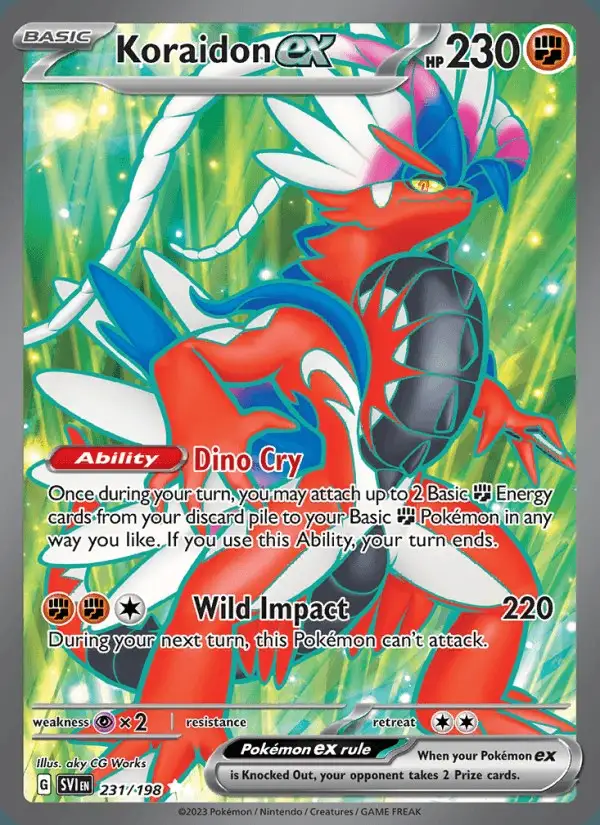Koraidon ex #231 Scarlet & Violet PSA 10