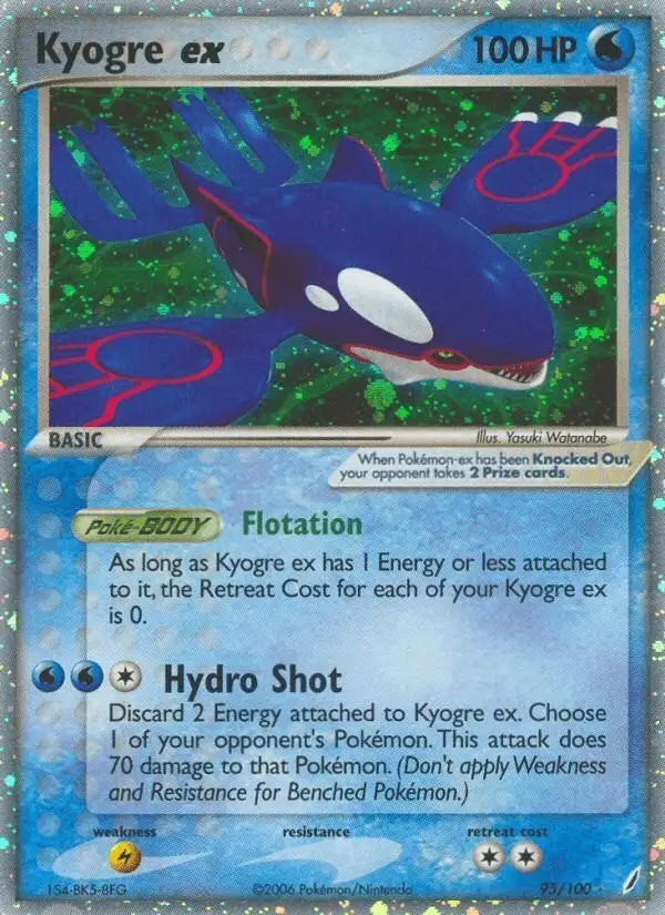 Kyogre ex #95 Crystal Guardians PSA 10
