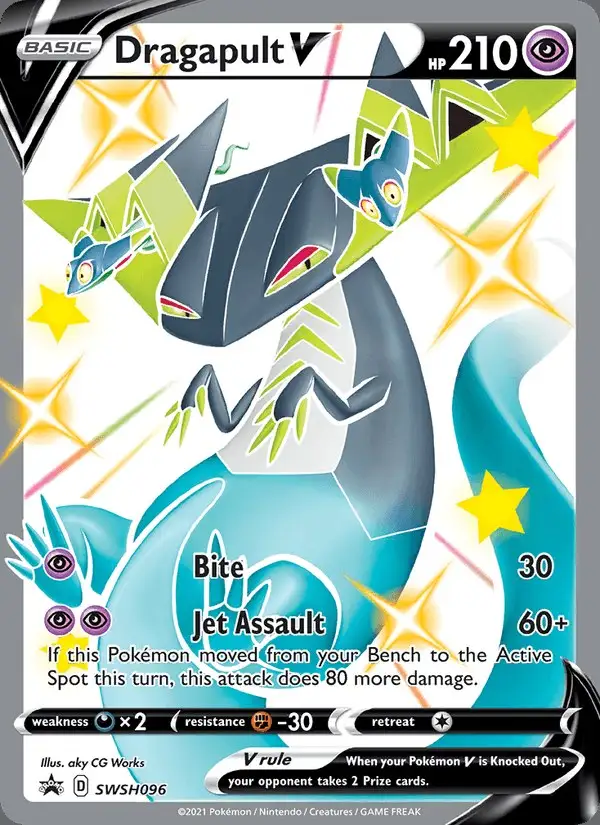 Dragapult V #SWSH096 SWSH Black Star Promos PSA 10