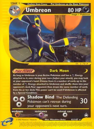 Umbreon #41 Aquapolis PSA 10