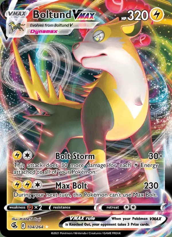 Boltund VMAX #104 Fusion Strike PSA 10