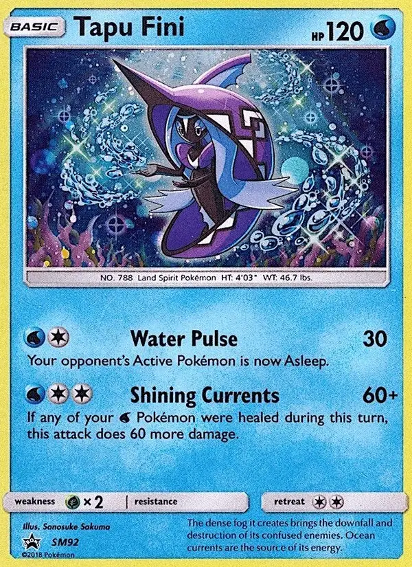 Tapu Fini #SM92 SM Black Star Promos PSA 10