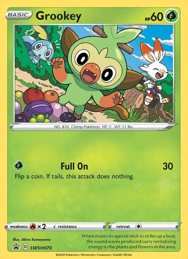 Grookey #SWSH070 SWSH Black Star Promos PSA 10