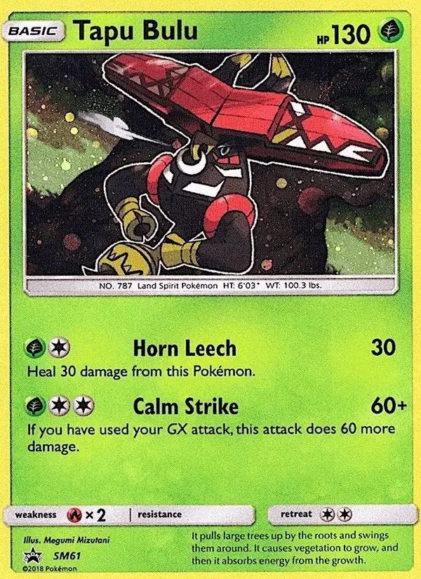 Tapu Bulu #SM61 SM Black Star Promos PSA 10