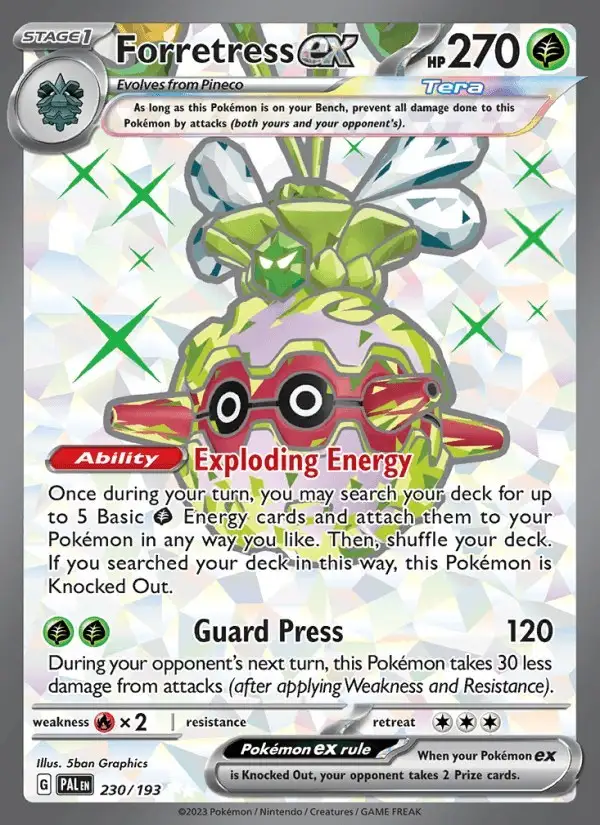 Forretress ex #230 Paldea Evolved PSA 10