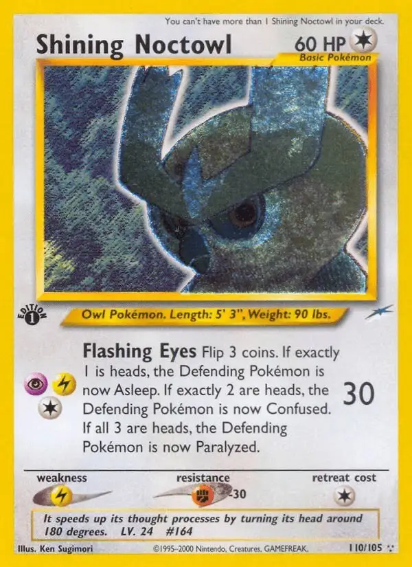 Shining Noctowl #110 Neo Destiny PSA 10