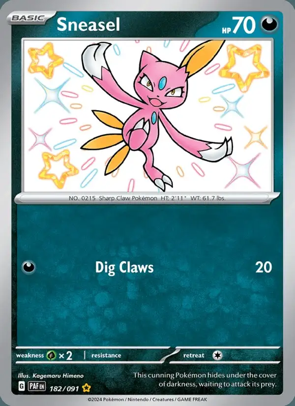 Sneasel #182 Paldean Fates PSA 10