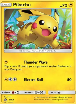 Pikachu #SM76 SM Black Star Promos PSA 10