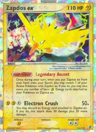 Zapdos ex #116 FireRed & LeafGreen PSA 10