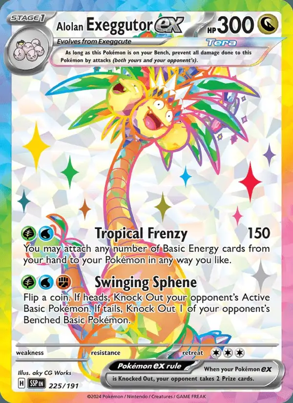 Alolan Exeggutor ex #225 Surging Sparks PSA 10