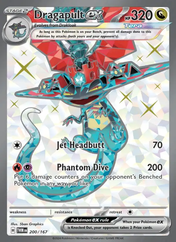 Dragapult ex #200 Twilight Masquerade PSA 10