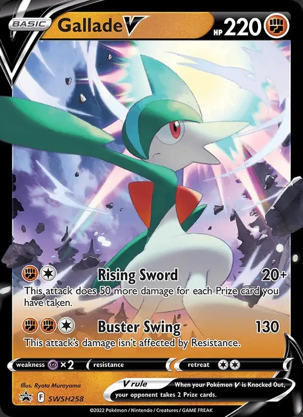 Gallade V #SWSH258 SWSH Black Star Promos PSA 10