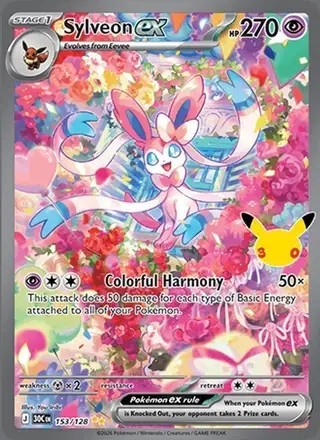 Sylveon ex #153 30th Celebration PSA 10