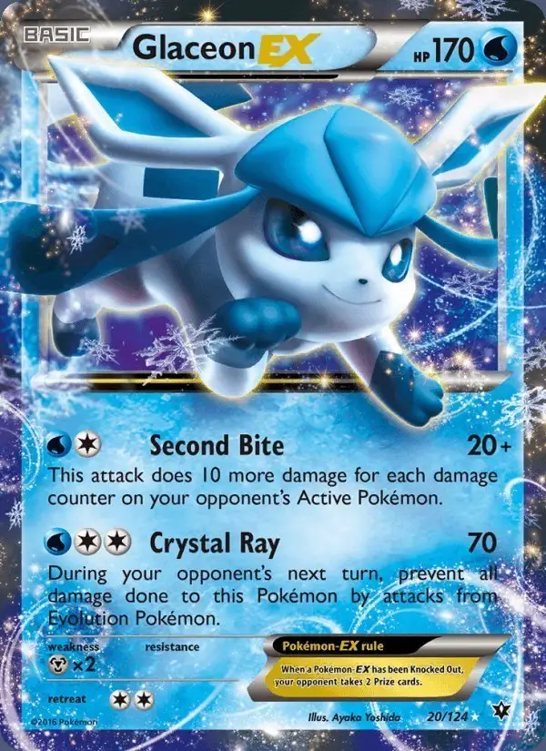 Glaceon EX #20 Fates Collide PSA 10