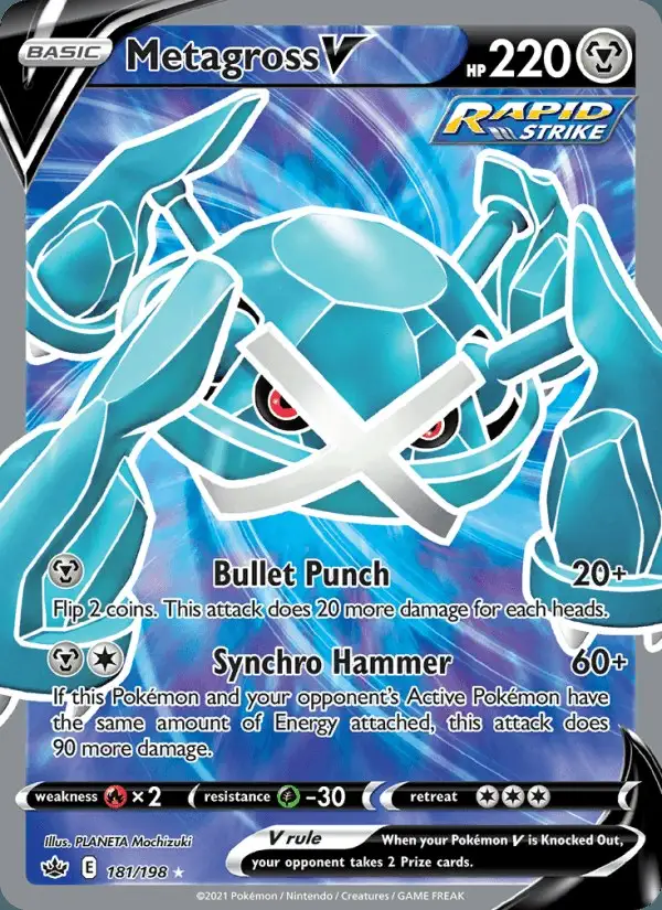 Metagross V #181 Chilling Reign PSA 10