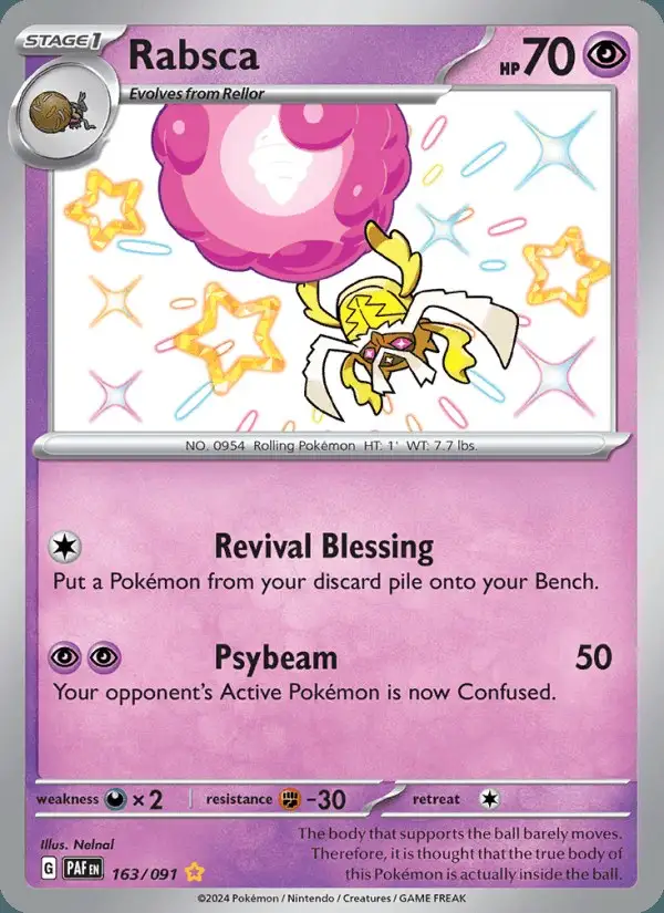 Rabsca #163 Paldean Fates PSA 10