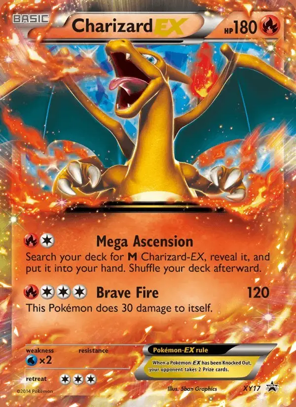 Charizard EX #XY17 XY Black Star Promos PSA 10