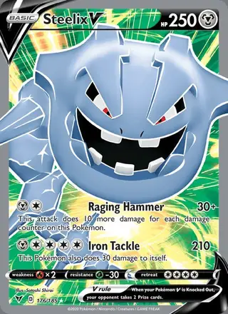 Steelix V #176 Vivid Voltage PSA 10