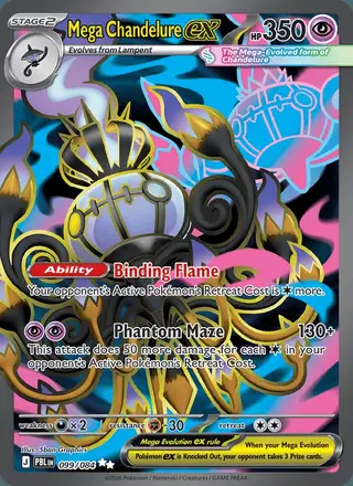 Mega Chandelure ex #099 Pitch Black PSA 10