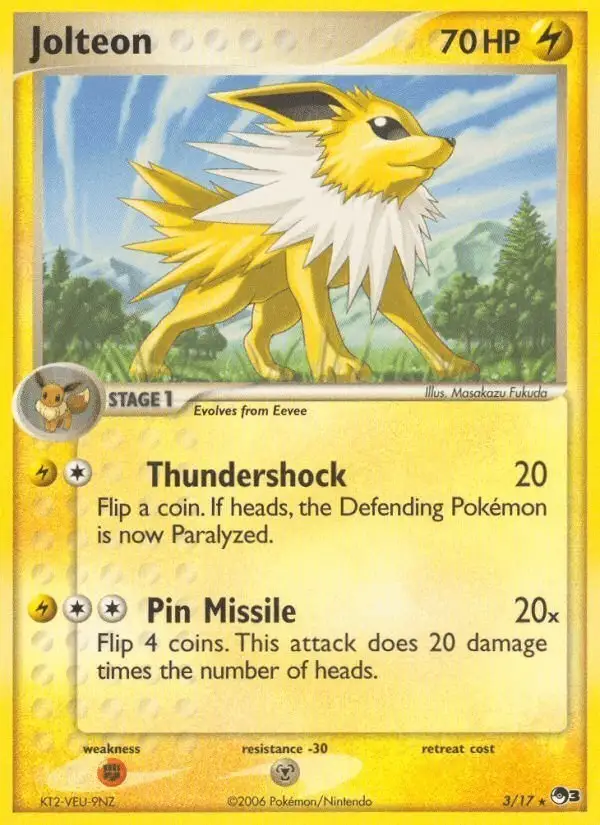 Jolteon #3 POP Series 3 PSA 10