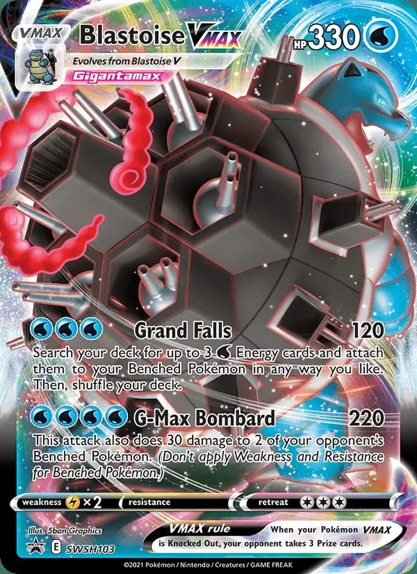 Blastoise VMAX #SWSH103 SWSH Black Star Promos PSA 10