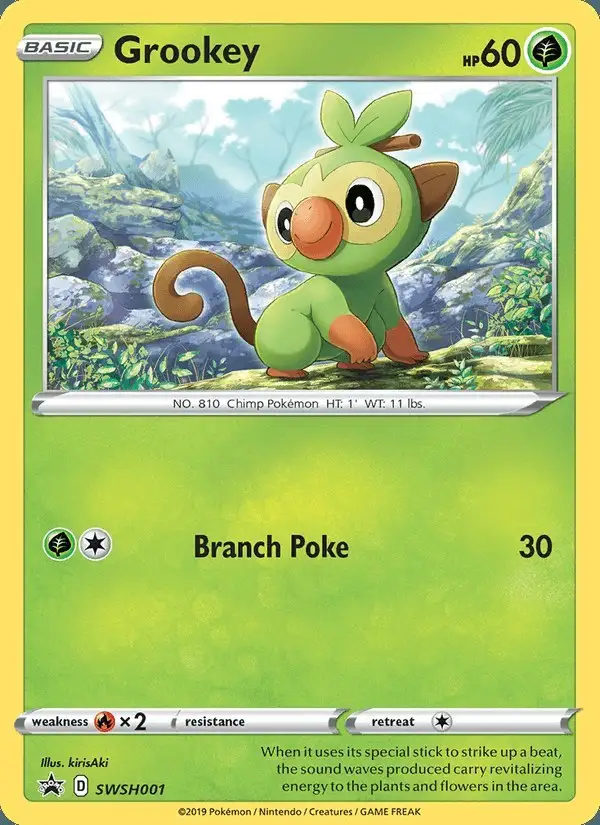 Grookey #SWSH001 SWSH Black Star Promos PSA 10