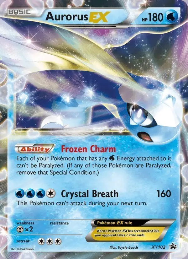 Aurorus EX #XY102 XY Black Star Promos PSA 10