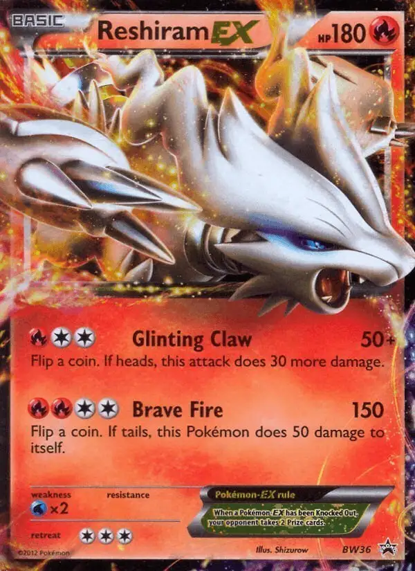Reshiram-EX #BW36 BW Black Star Promos PSA 10