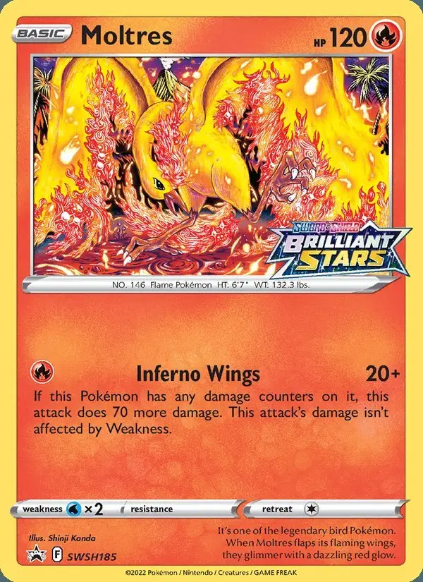 Moltres #SWSH185 SWSH Black Star Promos PSA 10