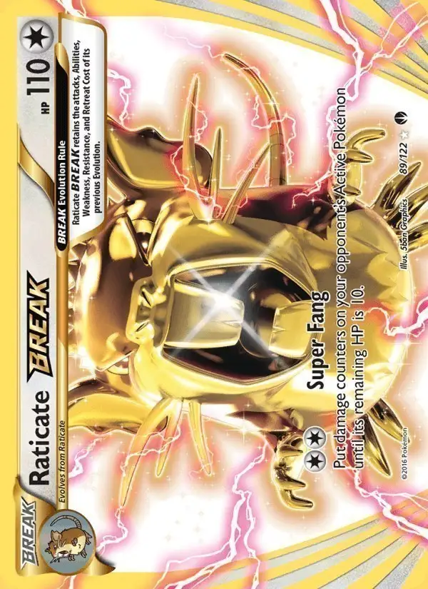 Raticate BREAK #89 BREAKpoint PSA 10