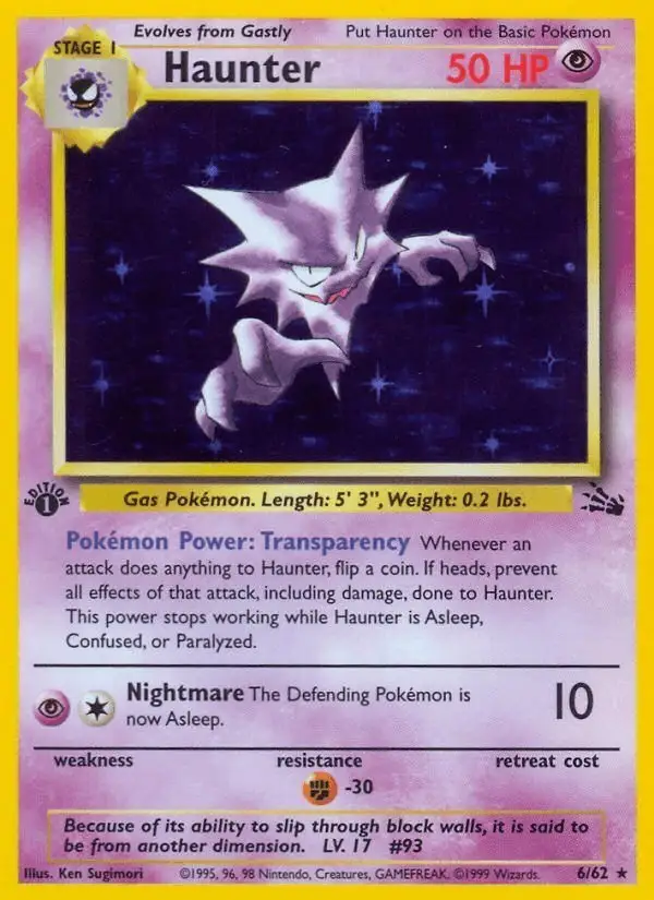 Haunter #6 Fossil PSA 10