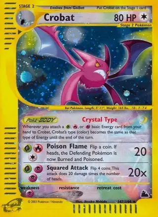 Crobat #147 Skyridge PSA 10