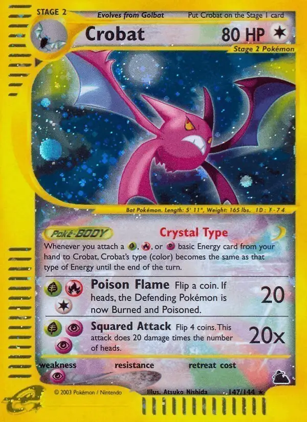 Crobat #147 Skyridge PSA 10