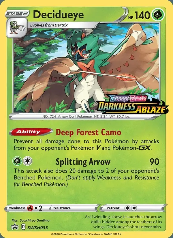 Decidueye #SWSH035 SWSH Black Star Promos PSA 10