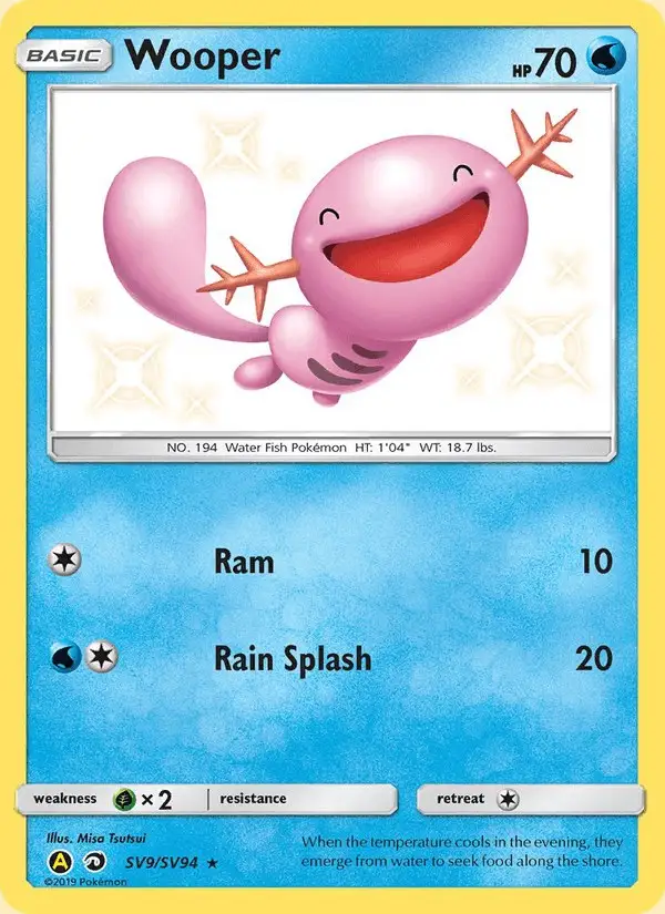 Wooper #SV9 Hidden Fates Shiny Vault PSA 10