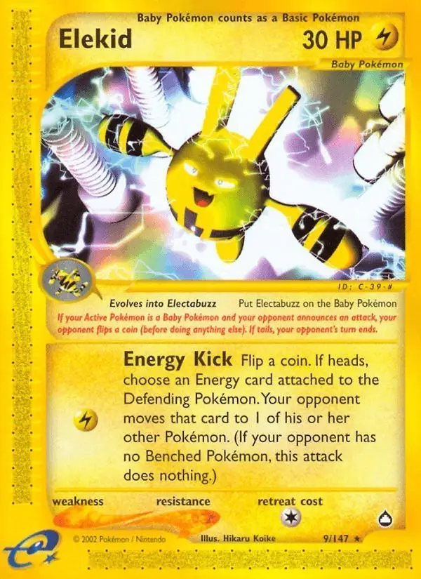 Elekid #9 Aquapolis PSA 10