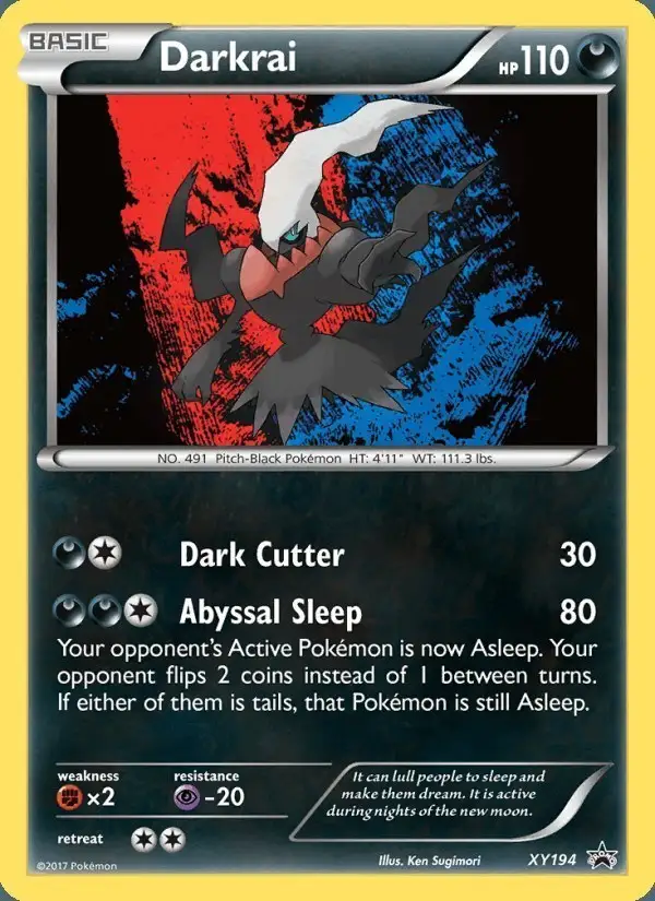 Darkrai #XY194 XY Black Star Promos PSA 10