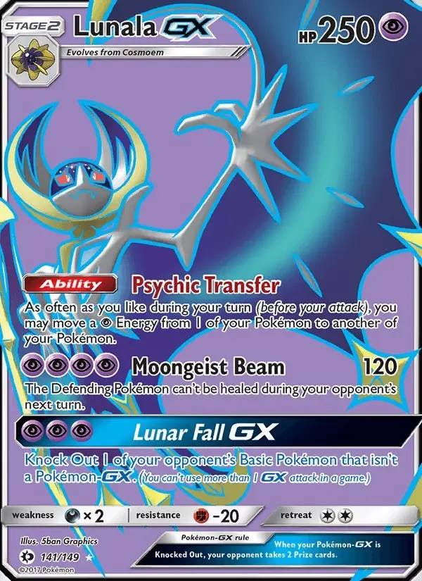 Lunala GX #141 Sun & Moon PSA 10