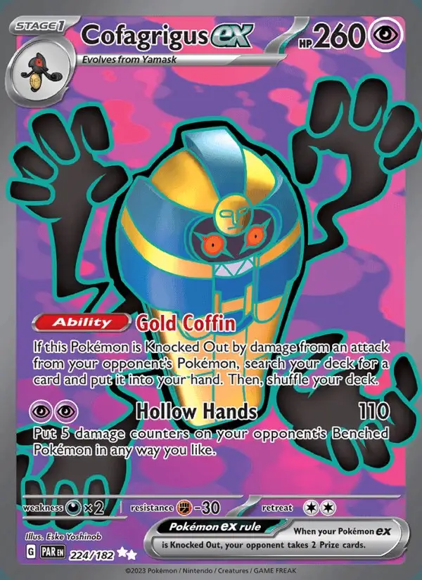 Cofagrigus ex #224 Paradox Rift PSA 10