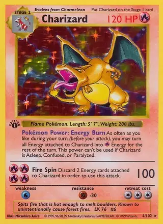 Charizard #4 Base Set PSA 10