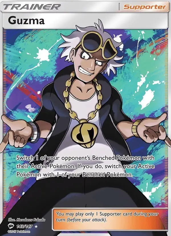 Guzma #143 Burning Shadows PSA 10
