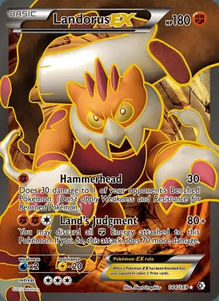 Landorus-EX #144 Boundaries Crossed PSA 10