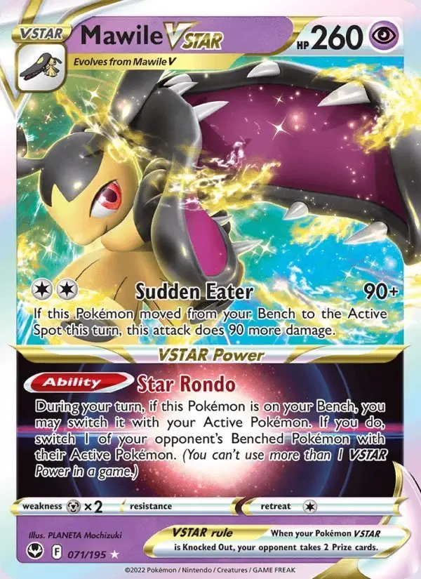 Mawile VSTAR #071 Silver Tempest PSA 10