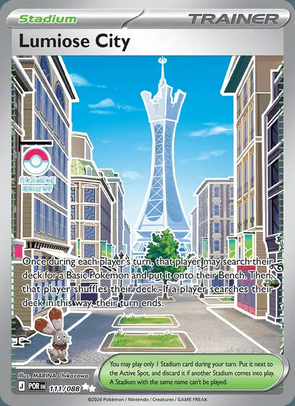 Lumiose City #111 Perfect Order PSA 10