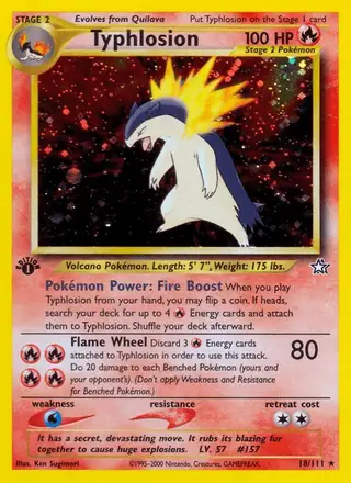 Typhlosion #18 Neo Genesis PSA 10