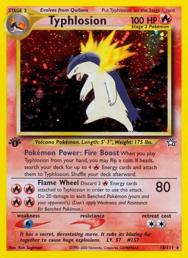Typhlosion #18 Neo Genesis PSA 10