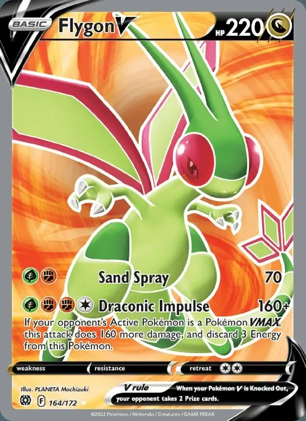 Flygon V #164 Brilliant Stars PSA 10