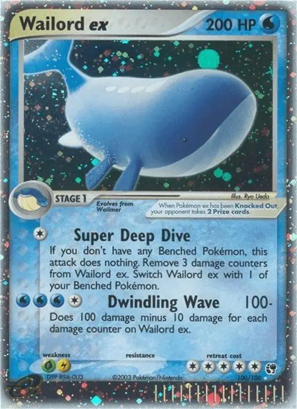 Wailord ex #100 Sandstorm PSA 10