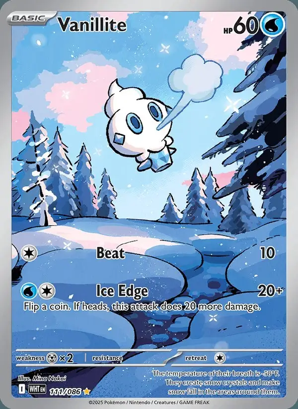 Vanillite #111 White Flare PSA 10