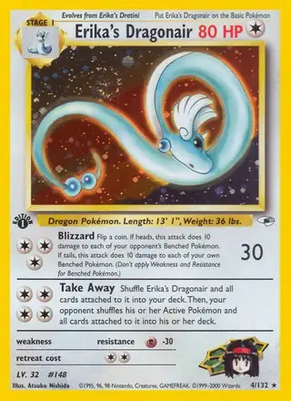 Erika's Dragonair #4 Gym Heroes PSA 10